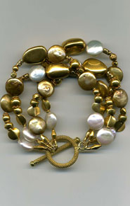 Coin Pearls Bracelet